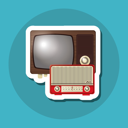 Retro concept with icon design, vector illustration 10 eps graphic.のイラスト素材