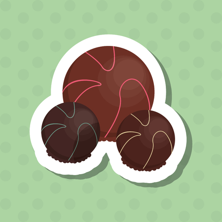 Chocolate concept with icon design, vector illustration 10 eps graphic.のイラスト素材