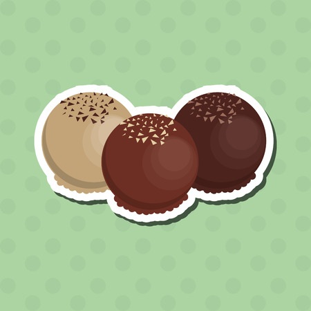 Chocolate concept with icon design, vector illustration 10 eps graphic.のイラスト素材