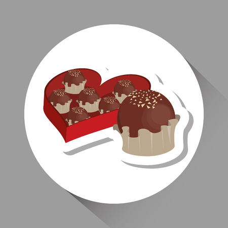 Chocolate concept with icon design, vector illustration 10 eps graphic.のイラスト素材