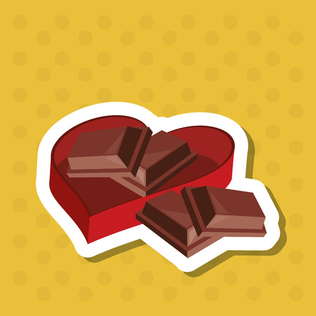 Chocolate concept with icon design, vector illustration 10 eps graphic.のイラスト素材