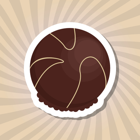 Chocolate concept with icon design, vector illustration 10 eps graphic.のイラスト素材