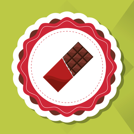 Chocolate concept with icon design, vector illustration 10 eps graphic.のイラスト素材