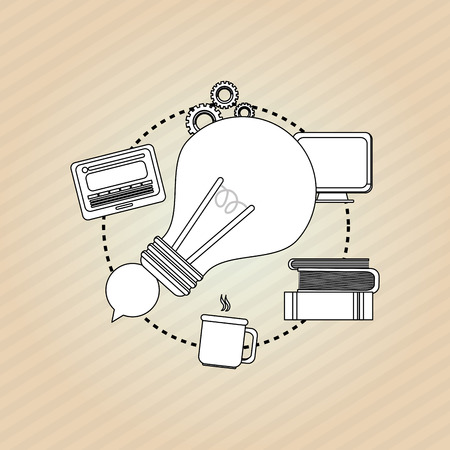 Idea concept with icon design, vector illustration 10 eps graphic.のイラスト素材