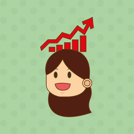 Businesspeople concept with icon design, vector illustration 10 eps graphic.のイラスト素材