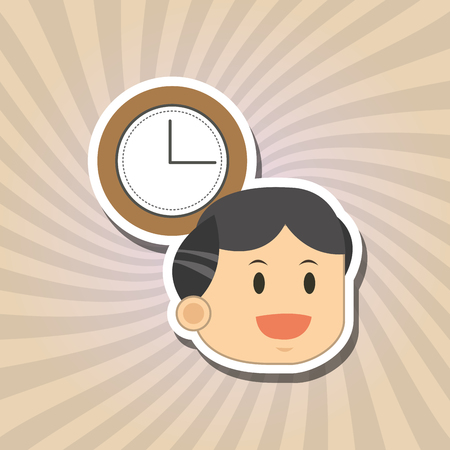 Businesspeople concept with icon design, vector illustration 10 eps graphic.のイラスト素材