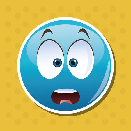 cartoon face concept with icon design, vector illustration 10 eps graphic.のイラスト素材