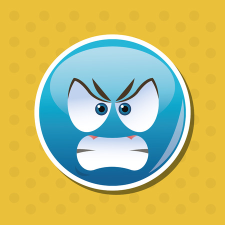 cartoon face concept with icon design, vector illustration 10 eps graphic.のイラスト素材