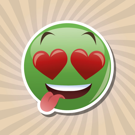 cartoon face concept with icon design, vector illustration 10 eps graphic.のイラスト素材