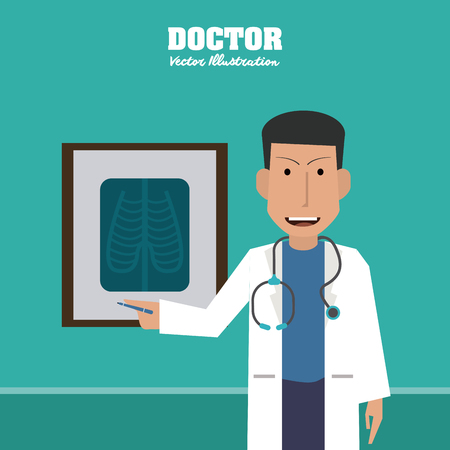 Doctor concept with icon design, vector illustration 10 eps graphic.のイラスト素材