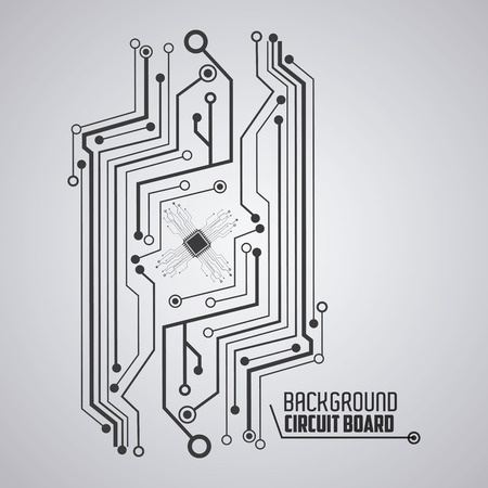 Circuit board concept with icon design, vector illustration 10 eps graphic.のイラスト素材
