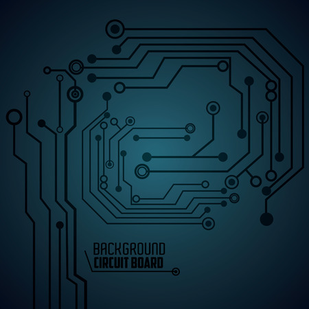 Circuit board concept with icon design, vector illustration 10 eps graphic.のイラスト素材