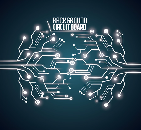 Circuit board concept with icon design, vector illustration 10 eps graphic.のイラスト素材