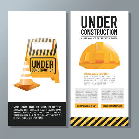 Under construction concept with icon design, vector illustration 10 eps graphic.のイラスト素材