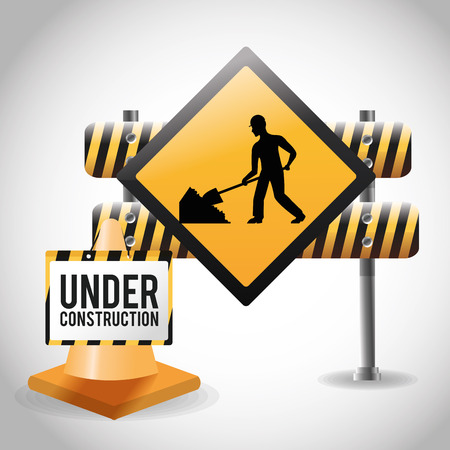 Under construction concept with icon design, vector illustration 10 eps graphic.のイラスト素材