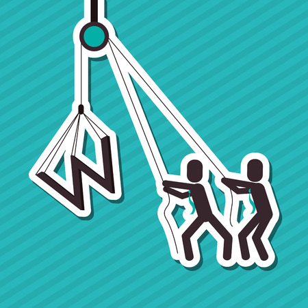 Work concept with icon design, vector illustration 10 eps graphic.のイラスト素材