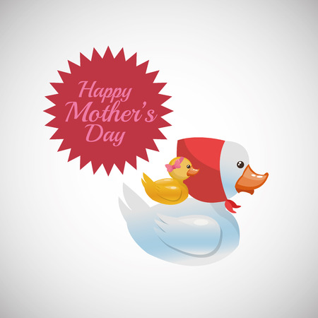 Happy Mothers day concept with icon design, vector illustration 10 eps graphic.のイラスト素材