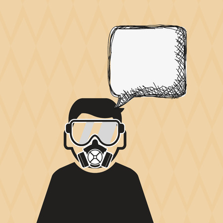 Industrial security concept with icon design, vector illustration 10 eps graphic.のイラスト素材