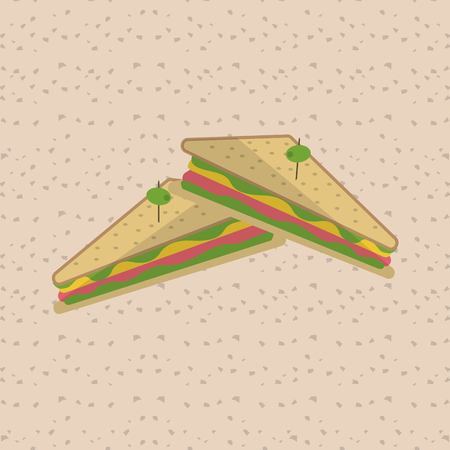 Sandwich concept with icon design, vector illustration 10 eps graphic.のイラスト素材