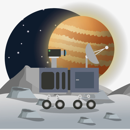 planet concept with icon design, vector illustration 10 eps graphic.のイラスト素材