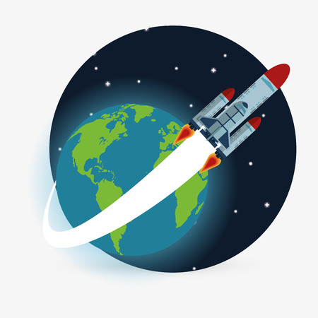 rocket concept with icon design, vector illustration 10 eps graphic.のイラスト素材