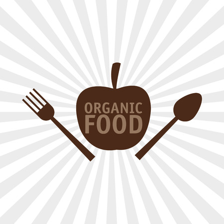 Organic food  concept with icon design, vector illustration 10 eps graphic.のイラスト素材