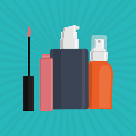 Make up concept with icon design, vector illustration 10 eps graphic.のイラスト素材