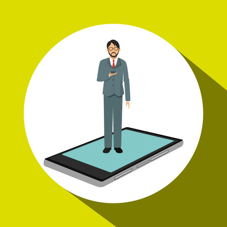 Technology concept with icon design, vector illustration graphic.のイラスト素材