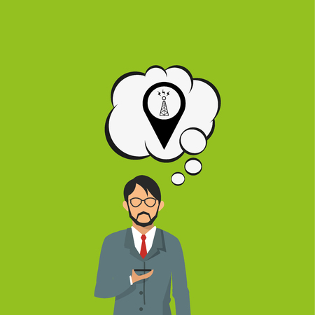 Technology concept with icon design, vector illustration graphic.のイラスト素材