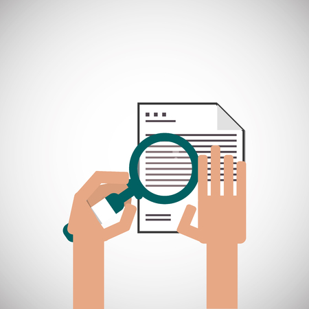 Document concept with icon design, vector illustration  graphic.のイラスト素材