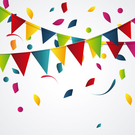 Happy birthday concept with icon design, vector illustration 10 eps graphic.のイラスト素材