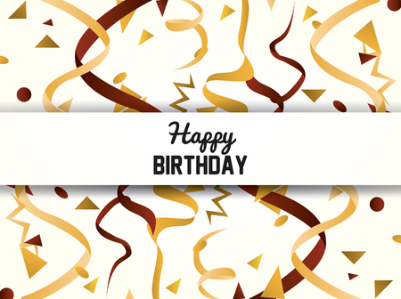 Happy birthday concept with icon design, vector illustration 10 eps graphic.のイラスト素材