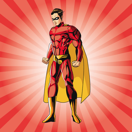 Superhero concept with icon design, vector illustration 10 eps graphic.のイラスト素材