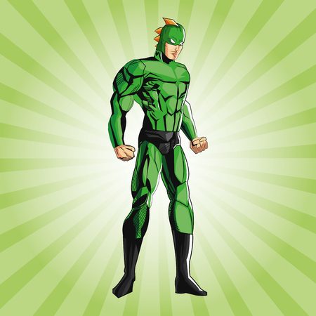 Superhero concept with icon design, vector illustration 10 eps graphic.のイラスト素材