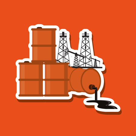 Petroleum concept with icon design, vector illustration 10 eps graphic.のイラスト素材