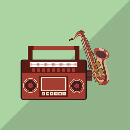 Music concept with icon design, vector illustration 10 eps graphic.のイラスト素材