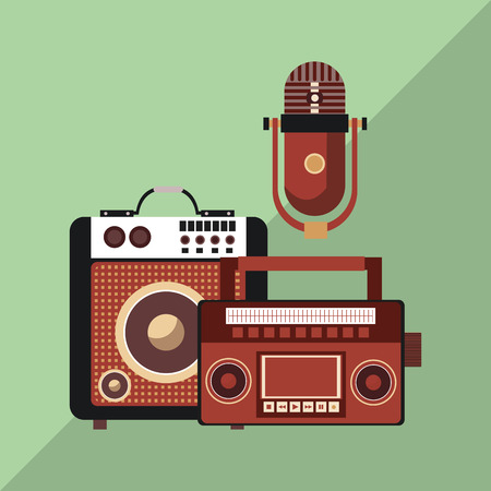 Music concept with icon design, vector illustration 10 eps graphic.のイラスト素材