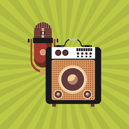 Music concept with icon design, vector illustration 10 eps graphic.のイラスト素材