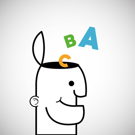 Creative mind concept with icon design, vector illustration 10 eps graphic.のイラスト素材