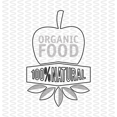 Organic food  concept with icon design, vector illustration 10 eps graphic.のイラスト素材