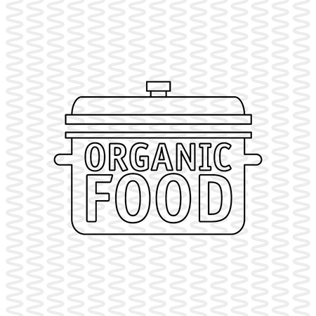 Organic food  concept with icon design, vector illustration 10 eps graphic.のイラスト素材