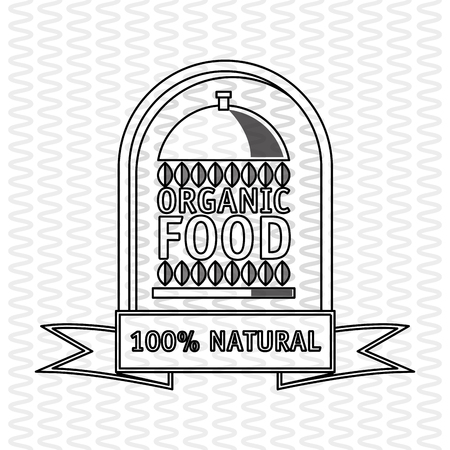 Organic food  concept with icon design, vector illustration 10 eps graphic.のイラスト素材