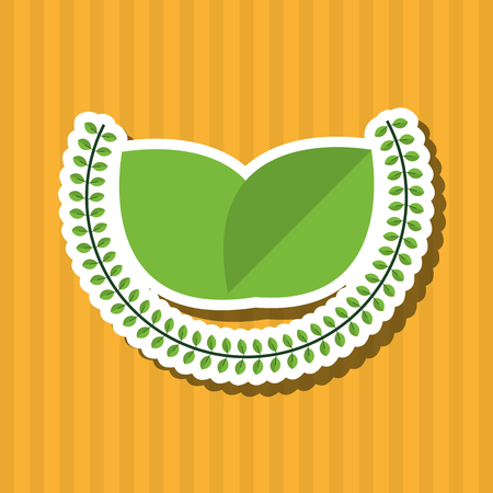 Organic food  concept with icon design, vector illustration 10 eps graphic.のイラスト素材
