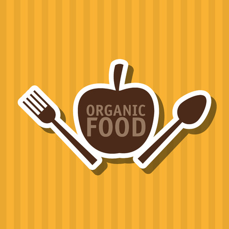 Organic food  concept with icon design, vector illustration 10 eps graphic.のイラスト素材