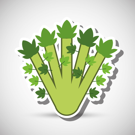 Organic food  concept with icon design, vector illustration 10 eps graphic.のイラスト素材
