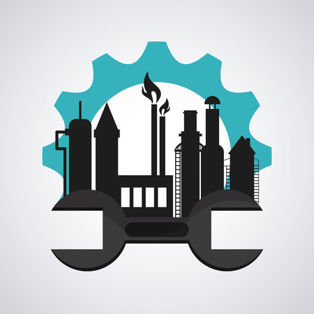 Industry concept with icon design, vector illustration 10 eps graphic.のイラスト素材