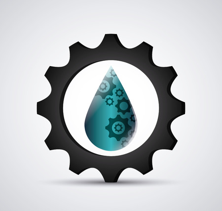 Gear concept with icon design, vector illustration 10 eps graphic.のイラスト素材