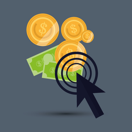 Money concept with icon design, vector illustration 10 eps graphic.のイラスト素材