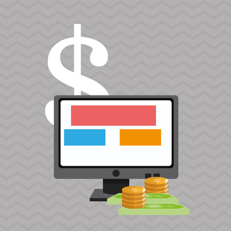 Money concept with icon design, vector illustration 10 eps graphic.のイラスト素材