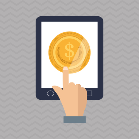 Money concept with icon design, vector illustration 10 eps graphic.のイラスト素材